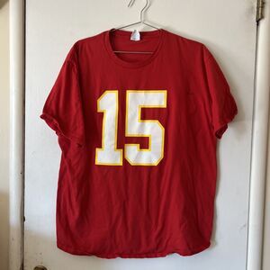KC Kansas City Chiefs Patrick Mahomes Jersey Shirt # 15 | Adult XL